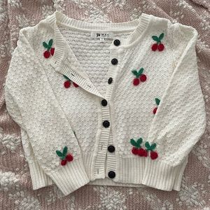 Adorable cherry knit sweater!